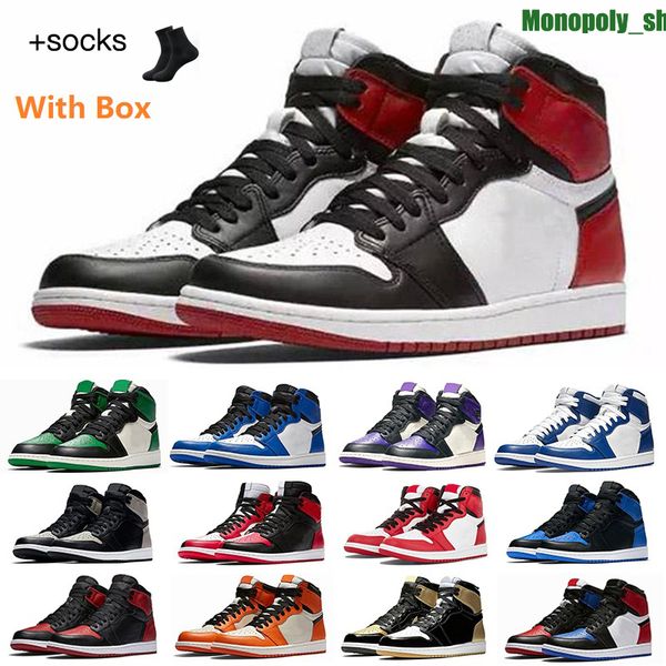 

jumpman 1 basketball shoes men 1s university blue hyper royal patent panda og dark mocha bred shadow unc smoke grey women sports sneakers tr