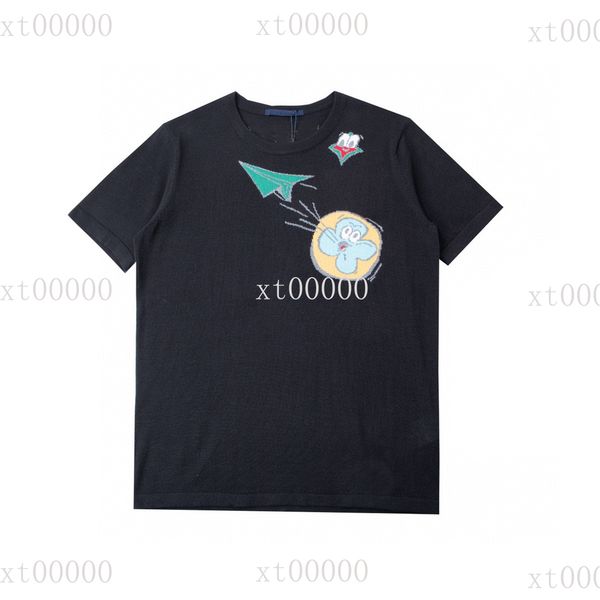 

22ss designer hoodies printed t shirts tee sweatshirt fashion high street short sleeves 054, Black;brown