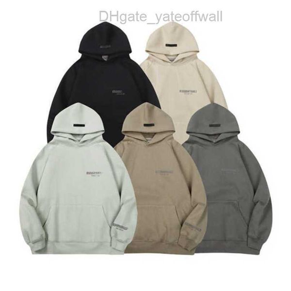 

sweatshirts men's luxury fashion essss ential tracksuits letter hoodies men women sportswear hooded pant coat sweater pullover couple, Gray