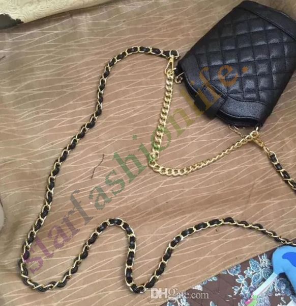 

new quilted chain caviar bag phone bags storage bagscase 2 chains fashion bag pu pattern hand case