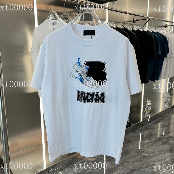 

23ss designer letter printed t shirts tee sweatshirt fashion high street short sleeves summer casual t-shirt breathable men women crew neck, Black;brown