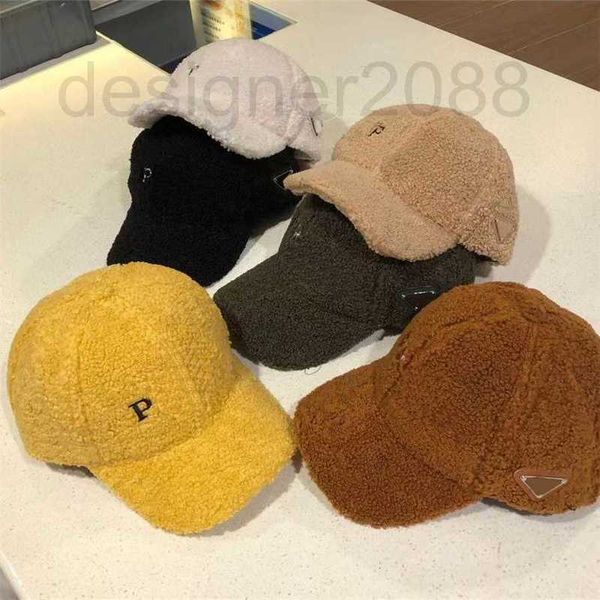 

ball caps designer hat for man ball cap women casual solid winter woll patchwork geometric letter style sign of triangle 2023 fashion peaked, Blue;gray