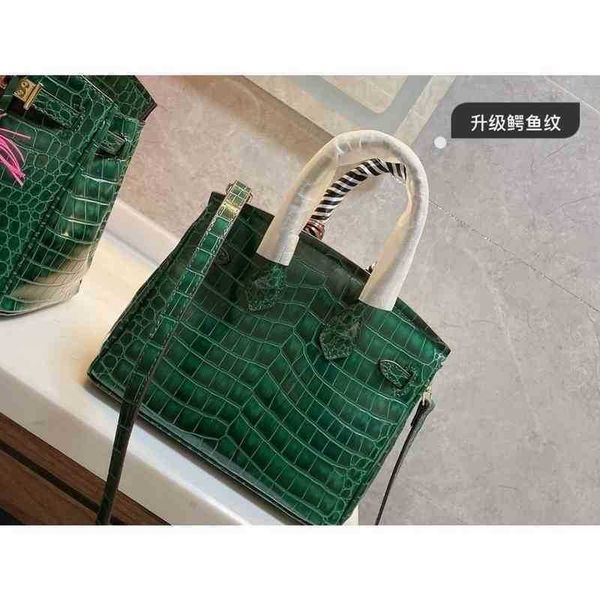 

women's handbag herme birkin crocodile skin 25cm 30cm 35cm hand women one shoulder messenger h leather platinum bag have logo