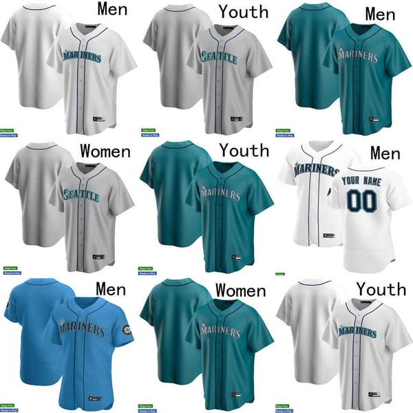 

baseball jerseys men women youth seattle 23 ty france 26 adam frazier 44 julio rodriguez 27 jesse winker 28 eugenio suarez 3 j.p. crawford m, Blue;black