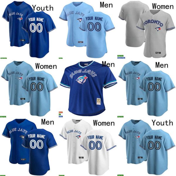 

baseball jerseys men women toronto 26 matt chapman 27 vladimir guerrero jr. 34 kevin gausman 5 santiago espinal 4 george springer 11 bo bich, Blue;black
