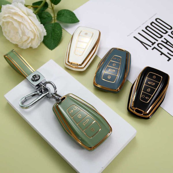 

tpu car case cover fob for geely coolray atlas boyue nl3 emgrand x6 x7 ex7 gt gc9 borui holder shell accessories keychain 0109