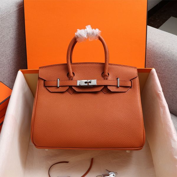 

howellwongs togo cowhide leather bags socialite tote 30/35cm woman designer handbag with horse and silk lock gold and silver hardware no hol