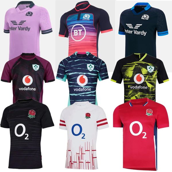 

2022 2023 ireland rugby jersey 22 23 scotland english south englands uk home away alternate africa rugby shirt, Black;gray