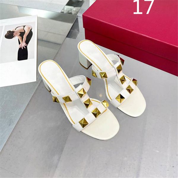

casual valentinoitys fashion dress shoes business women leather high heel metal flat buckle letter wedding party shoes 04-013, Black