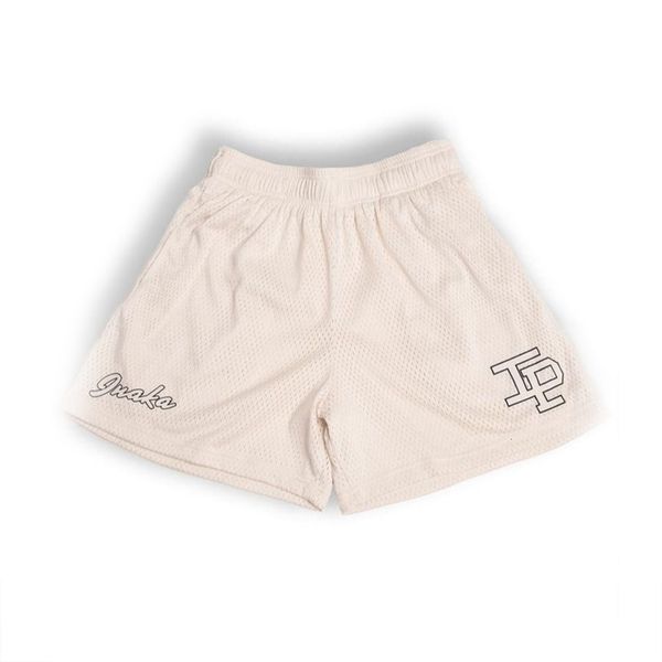 

men's shorts inaka power double mesh season 14 men women classic gym with inner liner ip 230110, White;black