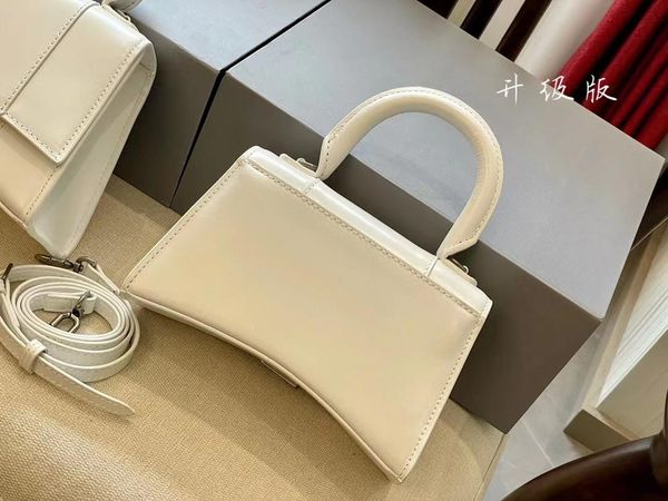 

leather hourglass shoulder bag crossbody flap handbag women cowhide material