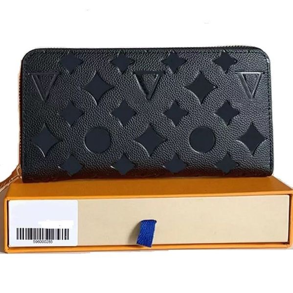 

flowers designer zipper wallets luxurys men women leather bags classic letters coin purse original plaid card holder237d, Red;black