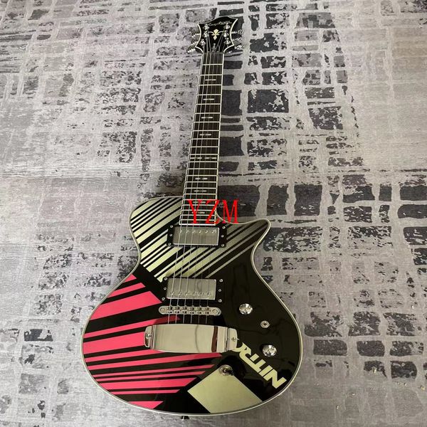 

water transfer core rosewood fingerboard six-string electric guitar