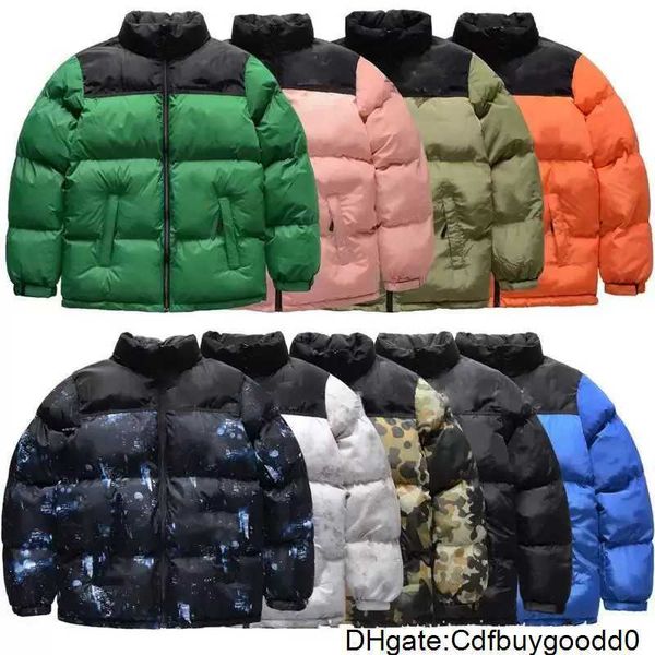 

mens jacket women down hooded warm parka men embroidery north jackets letter print clothing outwear windbreaker winter fashion for male 1ioc, Black;brown