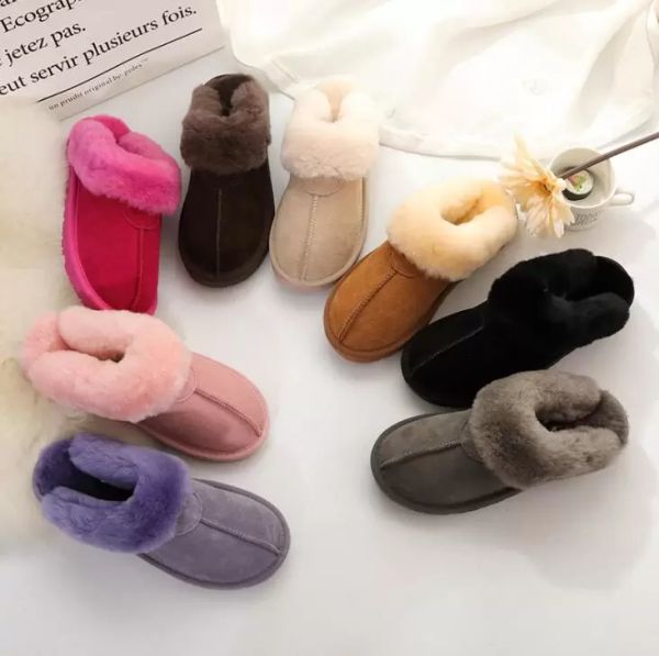 

sell classic aus g5125 warm slippers goat sheepskin snow boots tan black gray pink man women slippers boots keep warm shoes