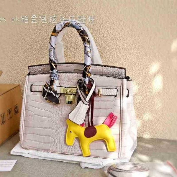 

women's handbag herme birkin crocodile skin bag 35 30 picotin 18 22 french texture platinum fashion versatile large capacity