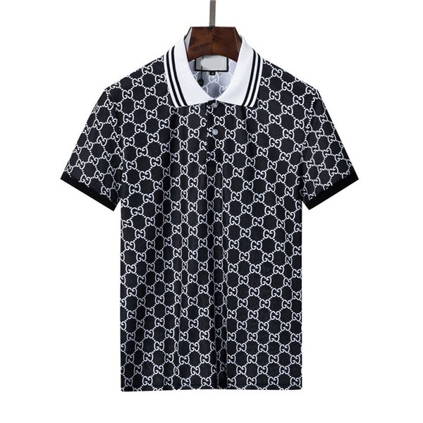 

men's polos luxury europe paris patchwork men tshirt fashion mens designer t shirt casual men clothes medusa cotton tee luxury polo asi, White;black