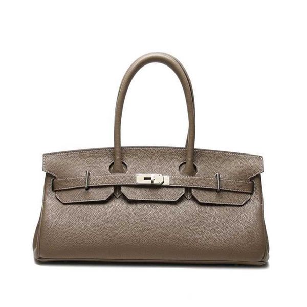 

herme birkin 5a bags stylish leather womens bag solid color with lychee pattern hand autumn new style
