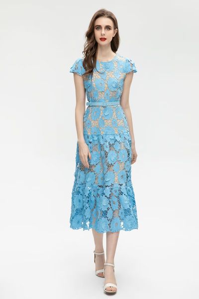 

milan runway dress 2023 spring summer o neck fashion designer dresses brand same style dress 0110-3, Black;pink