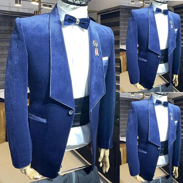 

one piece glamorous wedding tuxedos men suits modern formal one button customized fit peaked lapel pockets bridegroom three packets coat, Black;gray