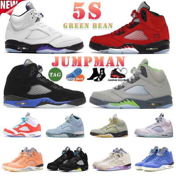 

2023 jumpman 5 retro basketball shoes men 5s concord dark racer blue green bean raging bull fire red bluebird oreo burgundy prfc off noir