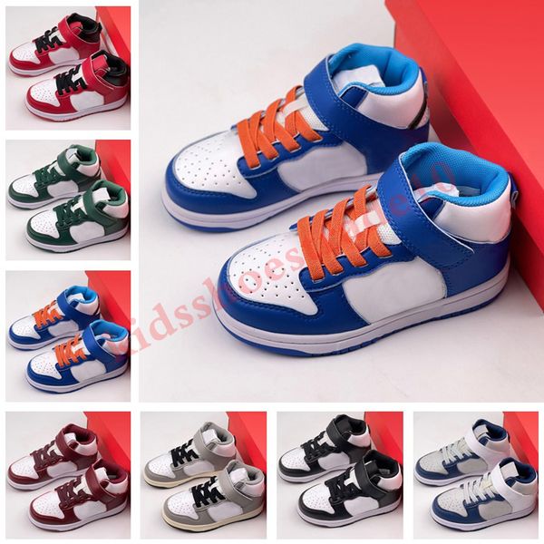 

toddler designer kids shoes boys girls jumpman 1s 1 basketball shoes youth black grey red blue baby kid enfant infants children trainers sne