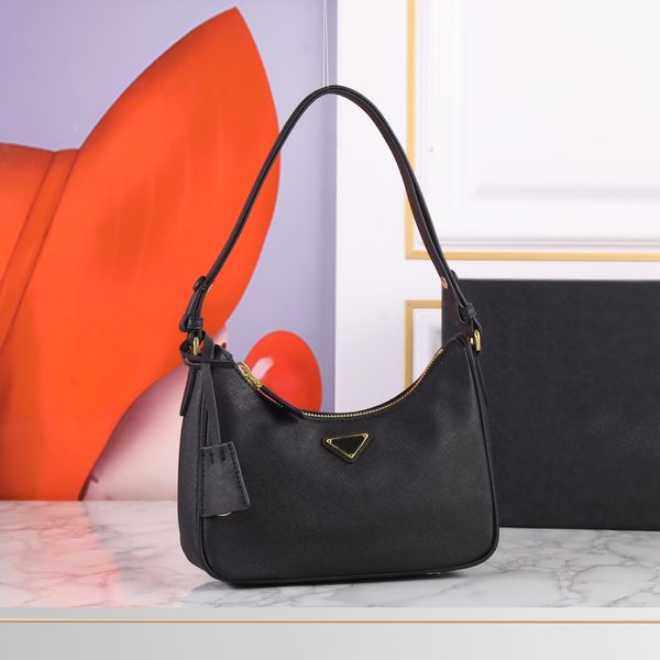 

7a designer bags luxury saffiano leather women underarm handbags zipper closure shoulder tote