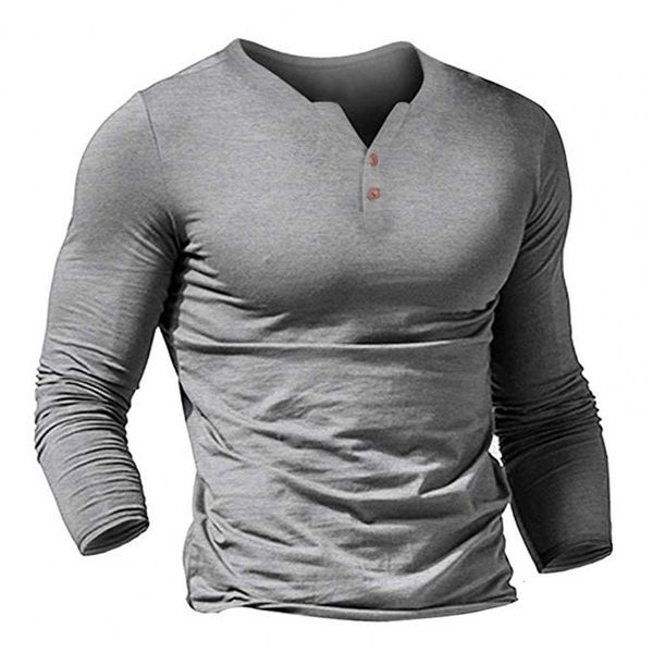 

men's tshirts henley shirt men longsleeve vneck button placket slim solid color lightweight breathable soft casual basic oversize homme, White;black