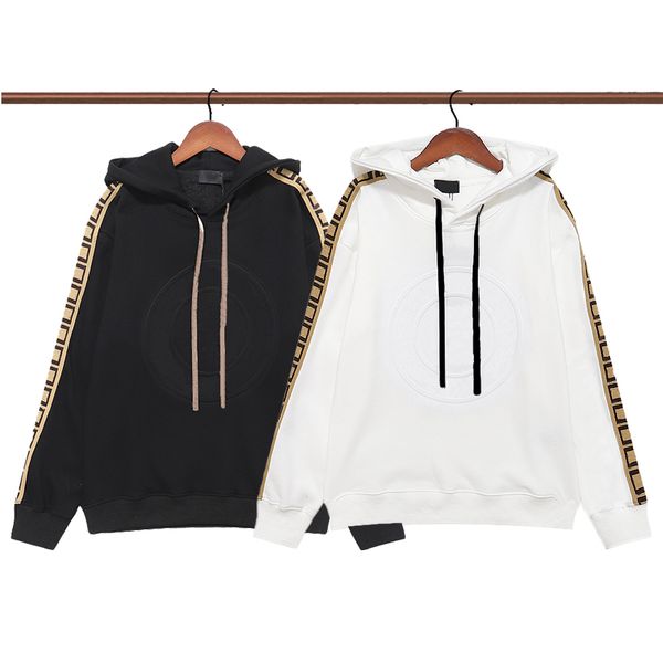 

men's and women's hooded sweatshirt designer pullover letters print big coat early spring autumn winter fashion couple clothing m, Black