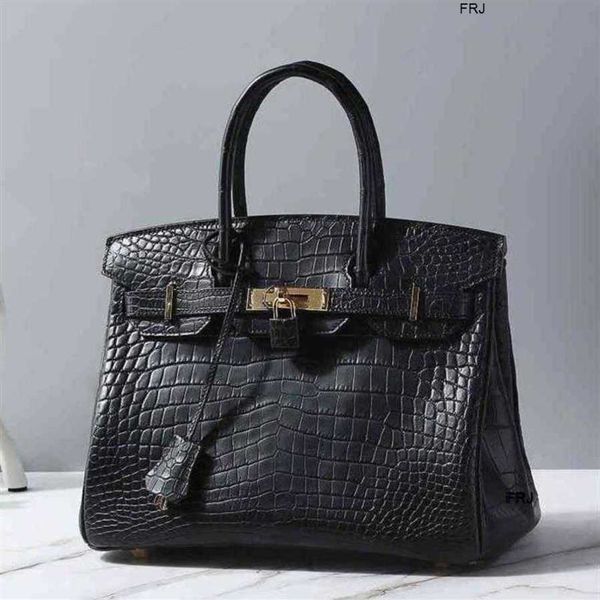 

designer bags birkin handbags herme luxury women fashion crocodile skin brikins womens bag 2023 large capacity versatile real leather28 frj