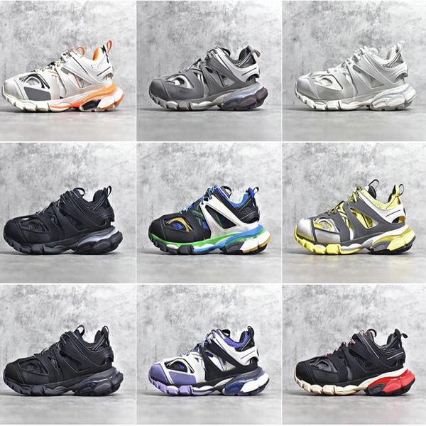 

balencigas balencaigaity triple men women casual shoes track 3 3.0 triple white black sneakers tess.s. gomma leather trainer pr std