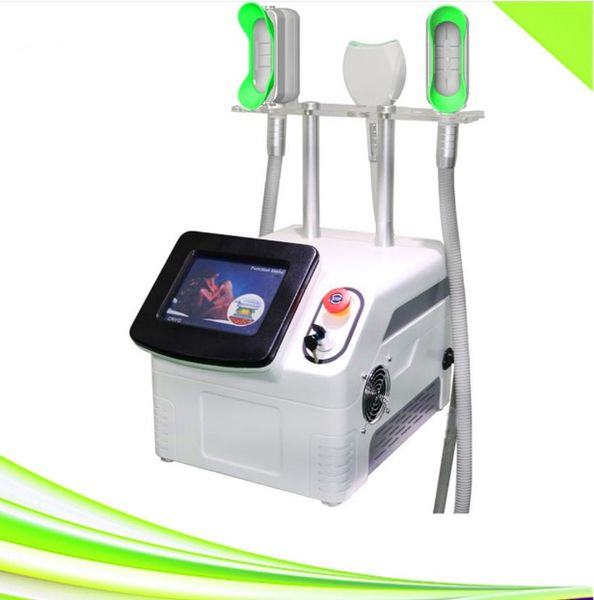

360 cryo fat ing ultrasonic cavitation slimming machine portable white 3 handles cooling membrane wrap cryotherapy laser lipo s shape portab