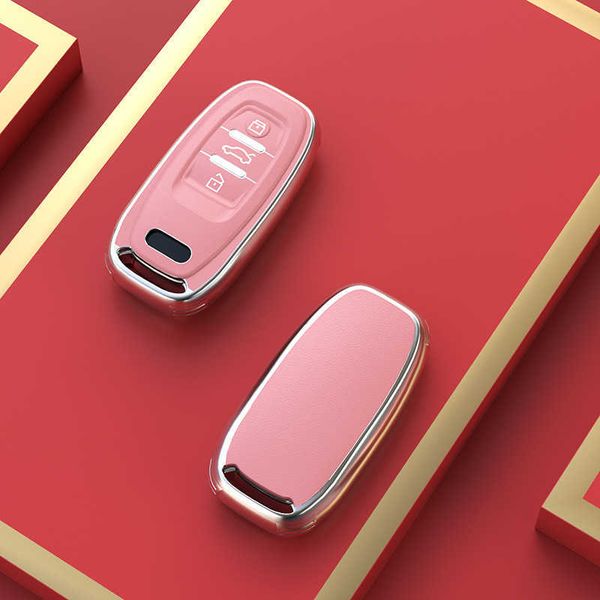 

for audi a1 a3 a4 a5 a6 a7 a8 quattro q3 q5 q7 2009 2010 2011 2012 2013 2014 2015 car case cover fob keychain accessories 0109