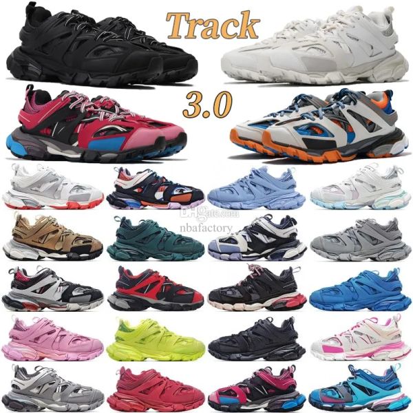 

with box balencigas balencaigasity shoes track 3 3.0 s casual shoes triple clunky runners mens sneakers tess.s. gomma version designer w xqc, Black