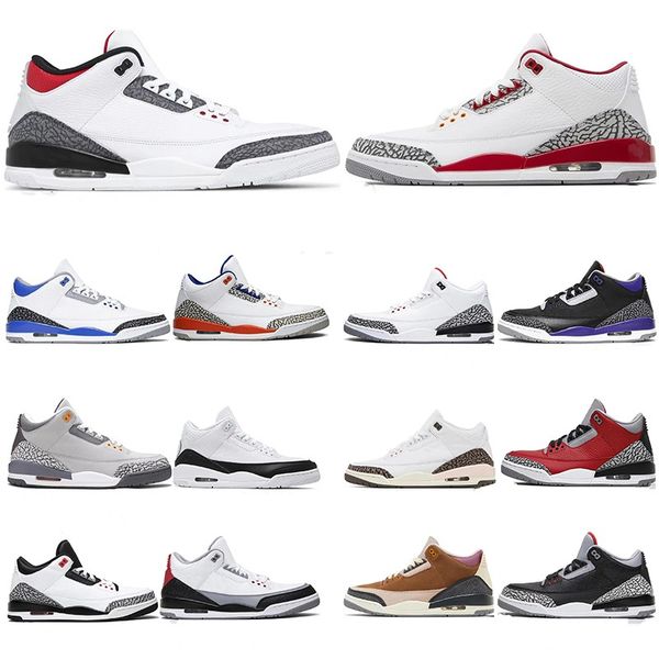 

basketball 3s men shoe shoes breathable winterized unc dark iris cardinal red mocha black cement mens trainers sports sneaker tennis