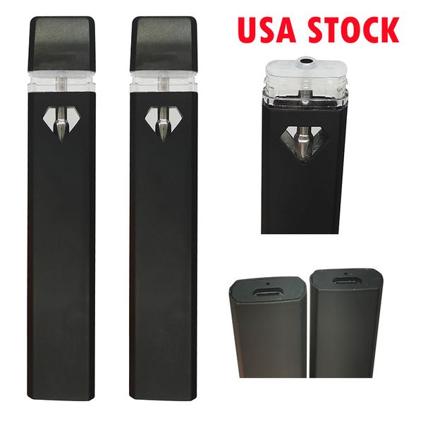 

usa stock 1ml disposable vape pens e cigarettes empty upgrade thick oil carts device full gram pod kits pctg tank bottom rechargeable usb ch