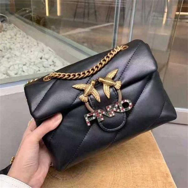 

swallow designer handbags pinkoos women new spring and summer pillow drill buckle single shoulder slant chain bird womens 18lil