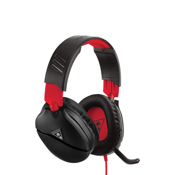 

turtle beach recon 70 gaming headset for nintendo switch pc with 3.5mm - flip-to-mute mic black