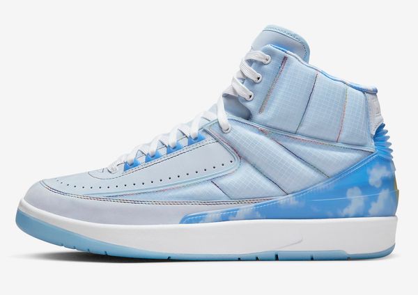 

sneaker jumpman 2 men basketball shoes j balvin celestine blue white-multi-color