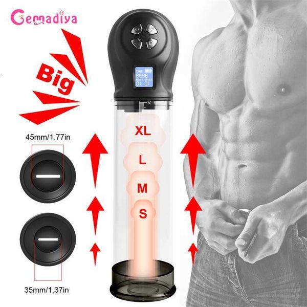

massager penise enlargement electric extender pump for men toys enlarger vacuum pennis enhancer cock penile