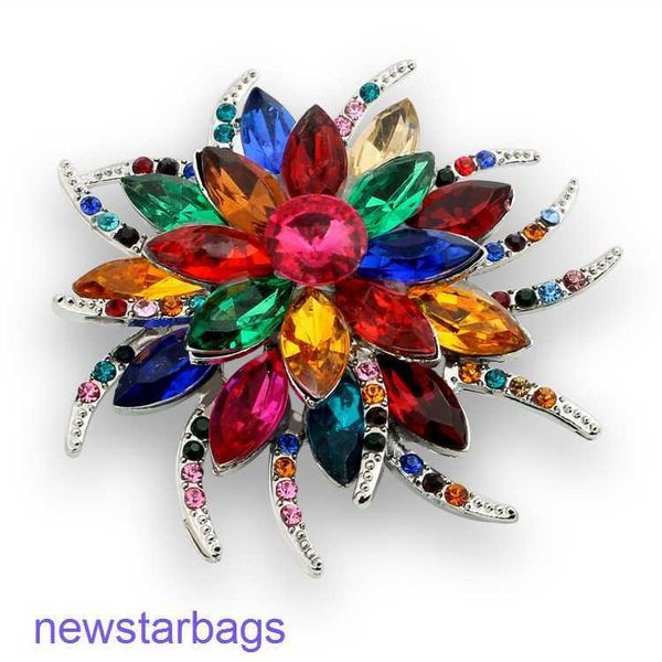 

manufacturer gift wholesale neckband pin crystal brooch big fashion headdress, Gray