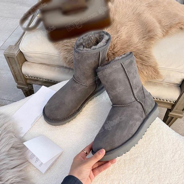 

designer australia new boots snow classic tasman snow boots fashion ladies platform tazz fur slippers classic mini suede sheepskin wool wint, Black