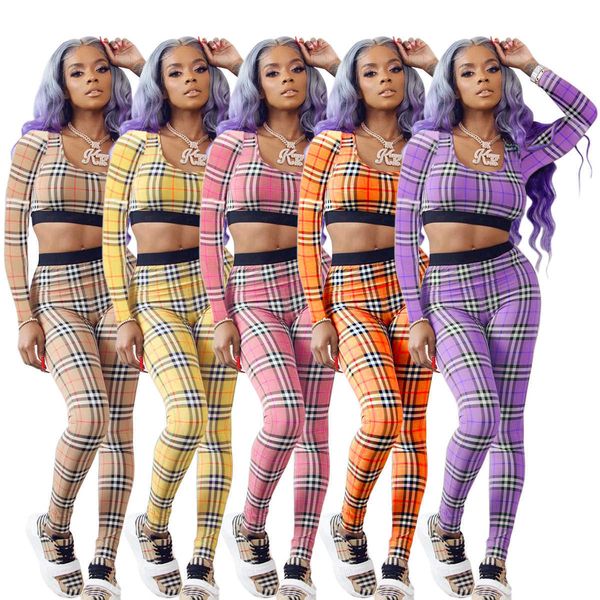 

trendy 2023 striped print u neck long sleeve autumn winter women crop set women two piece pants set, White;black