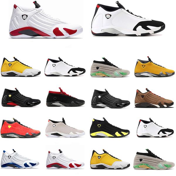 

basketball shoe jumpmen 14 sneaker hight cut breathable retro ginger hyper royal candy cane black toe gym red desert sand winterized mens sh