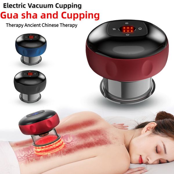 

face massager cupping set massage electric cupping therapy gua sha cups rechargeable fat burning slimming device beauty health masajeador 23