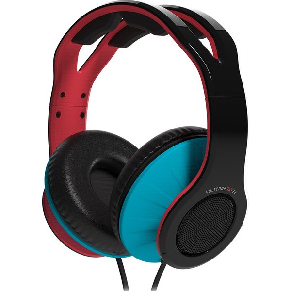 

voltedge nintendo switch tx30 wired headset red black headphones tx30ns-bk