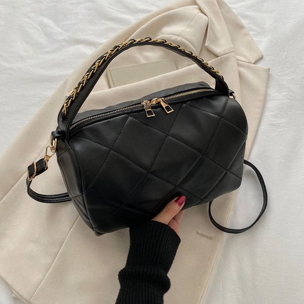 

evening bags autumn and winter women shoulder bag fashion ladies handbags handle pu leather soft crossbody 230109