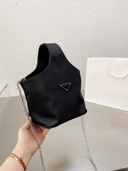 

chain one shoulder bag fashion women handbag nylon luxury designer crossbody bag vegetable basket purse large capacity 4 colors autumn and w