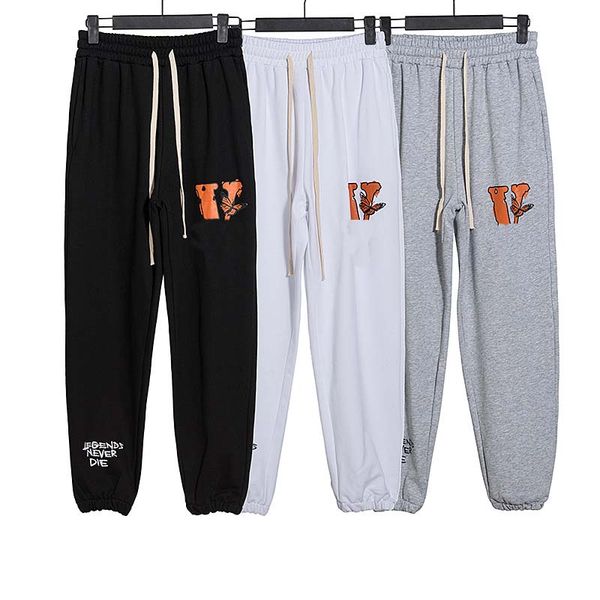 

mens designer pants casual men women black white printing joggers track pant hip hop elastic waist trousers sportswear size s-xl