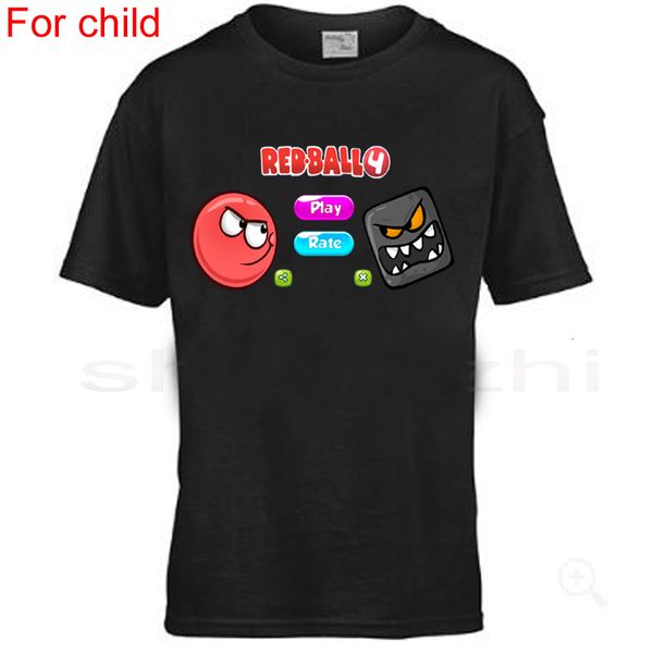 

men's tshirts child summer cotton tshirt red ball 4 the bad boxes tee cool shirt children fashion tshirt brand 230110, White;black